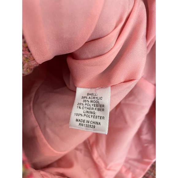NWT Lovers + Friends Amira Mini Dress Pink S Tweed - Picture 8 of 11